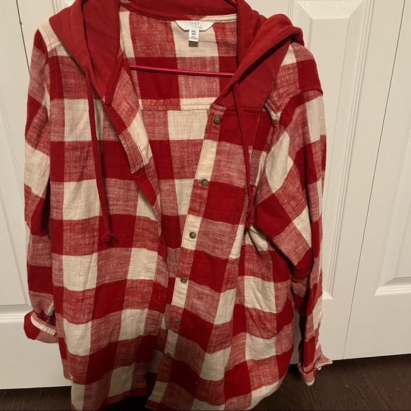 Coats | Oversized Flannel Hoodie | Poshmark